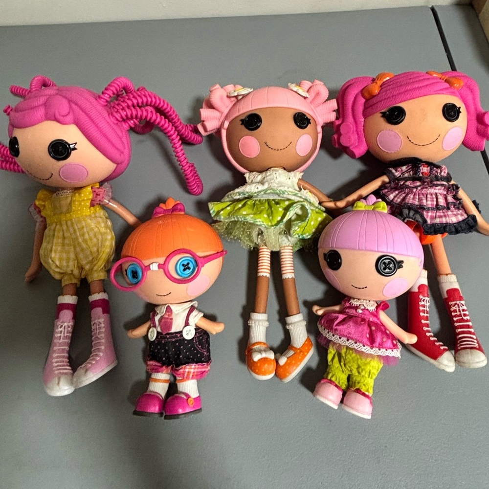 Lalaloopsy Doll Set — Pink, Orange, Yellow & Green
